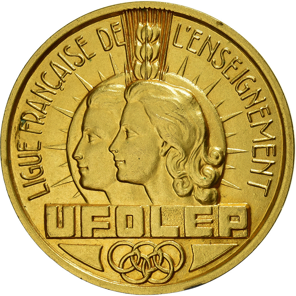 França, medalha, UFOLEP, Ligue Française de l'Enseignement, Bronze Dourado