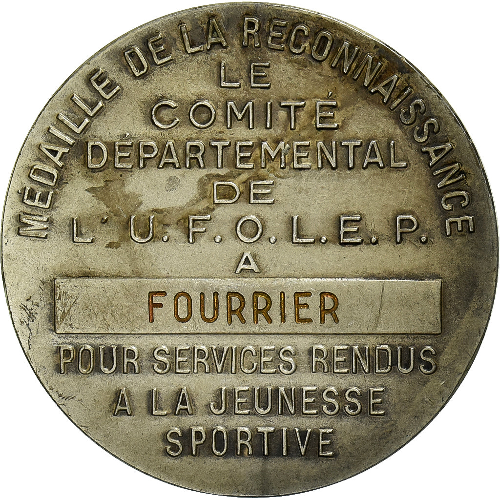 França, medalha, UFOLEP, Ligue Française de l'Enseignement, Bronze Prateado
