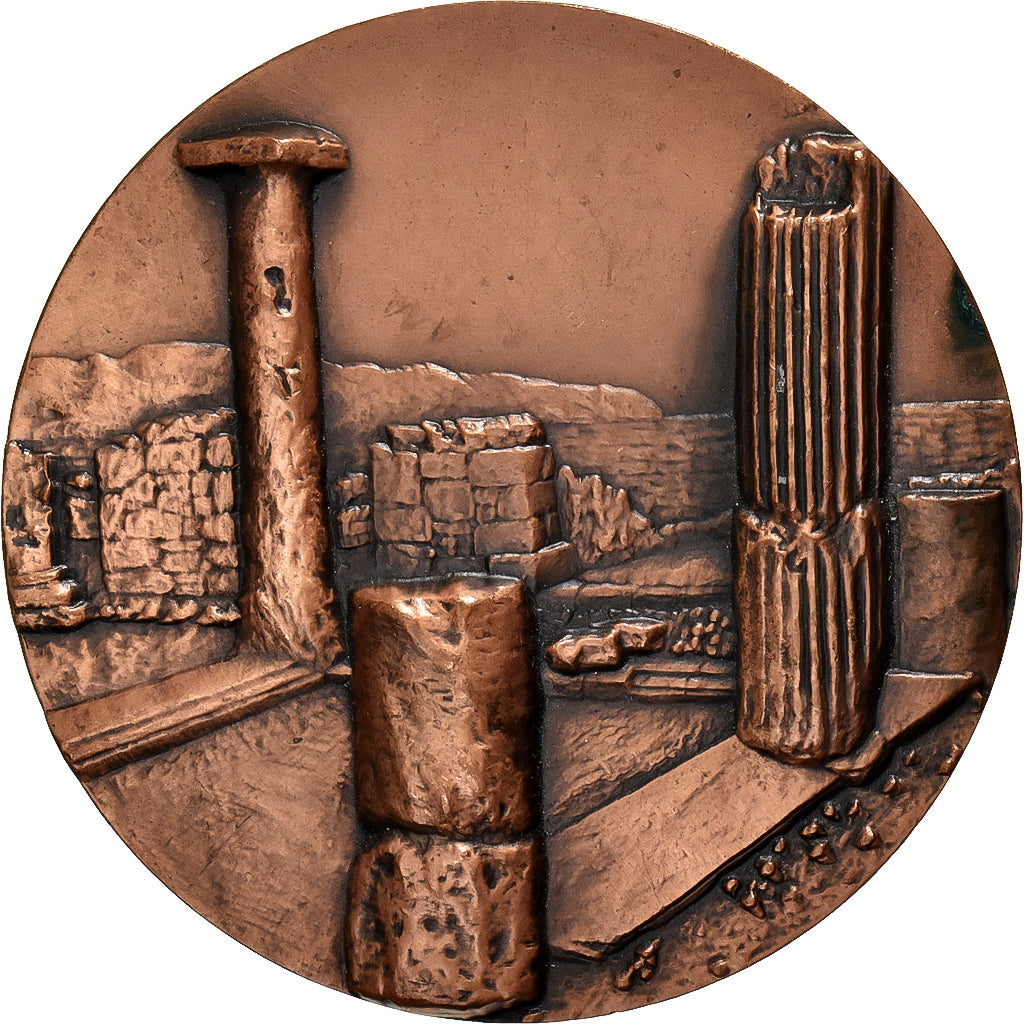 Spagna, medaglia, 70ème Aniversari de les Excavacions d'Empuries, 1978, Bronzo