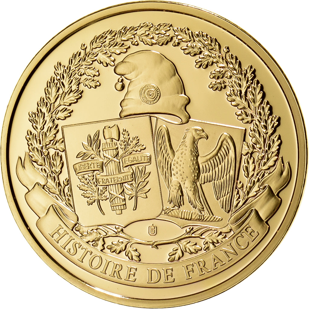 France, Médaille, François Ier, Bataille de Marignan, Copper Gilt, FDC