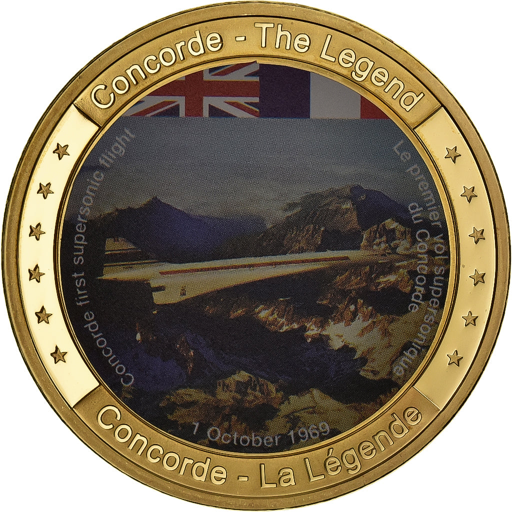 Francja, medal, Concorde, La Légende, Stop miedzi, MS(65-70)