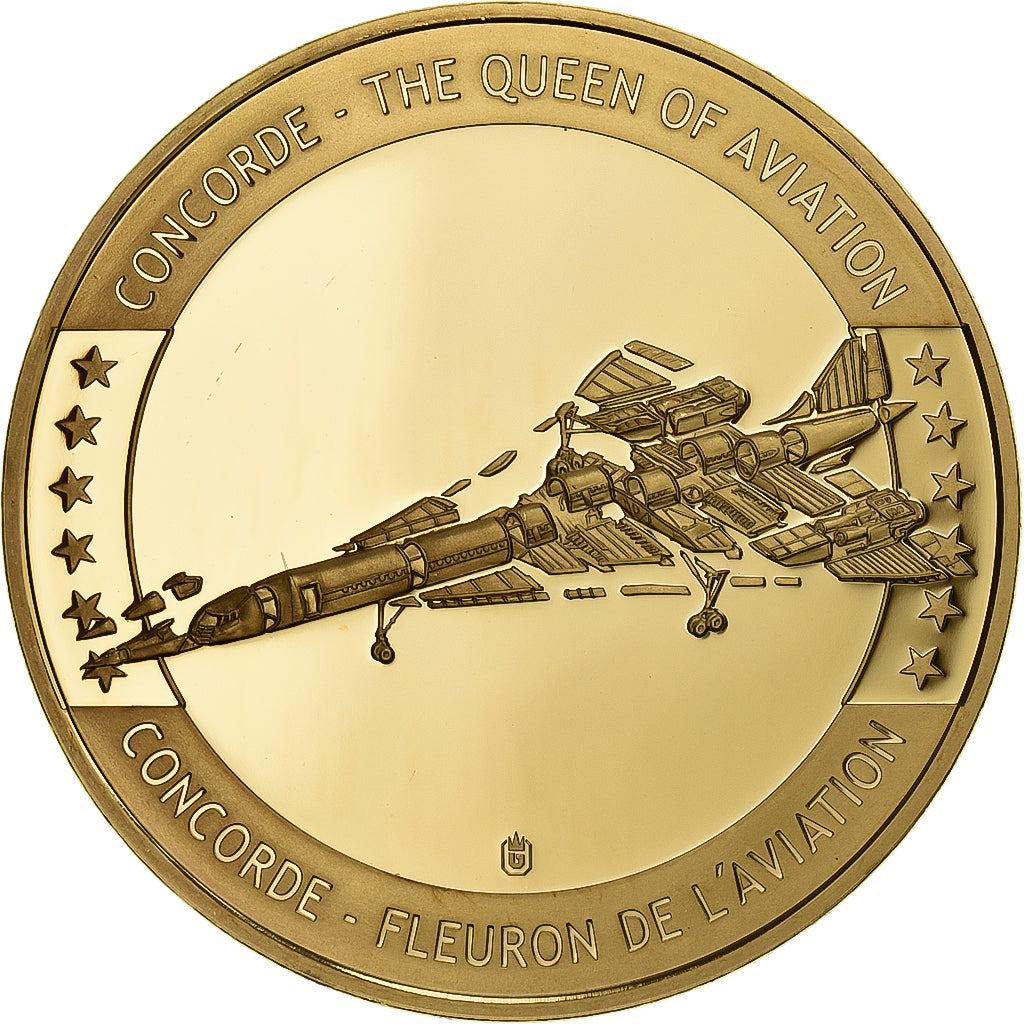 Francja, medal, Concorde, La Légende, Stop miedzi, MS(65-70)