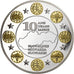Slovaquie, Médaille, 10 Ans de l'Euro, Slovaquie, 2012, Cuivre plaqué Argent
