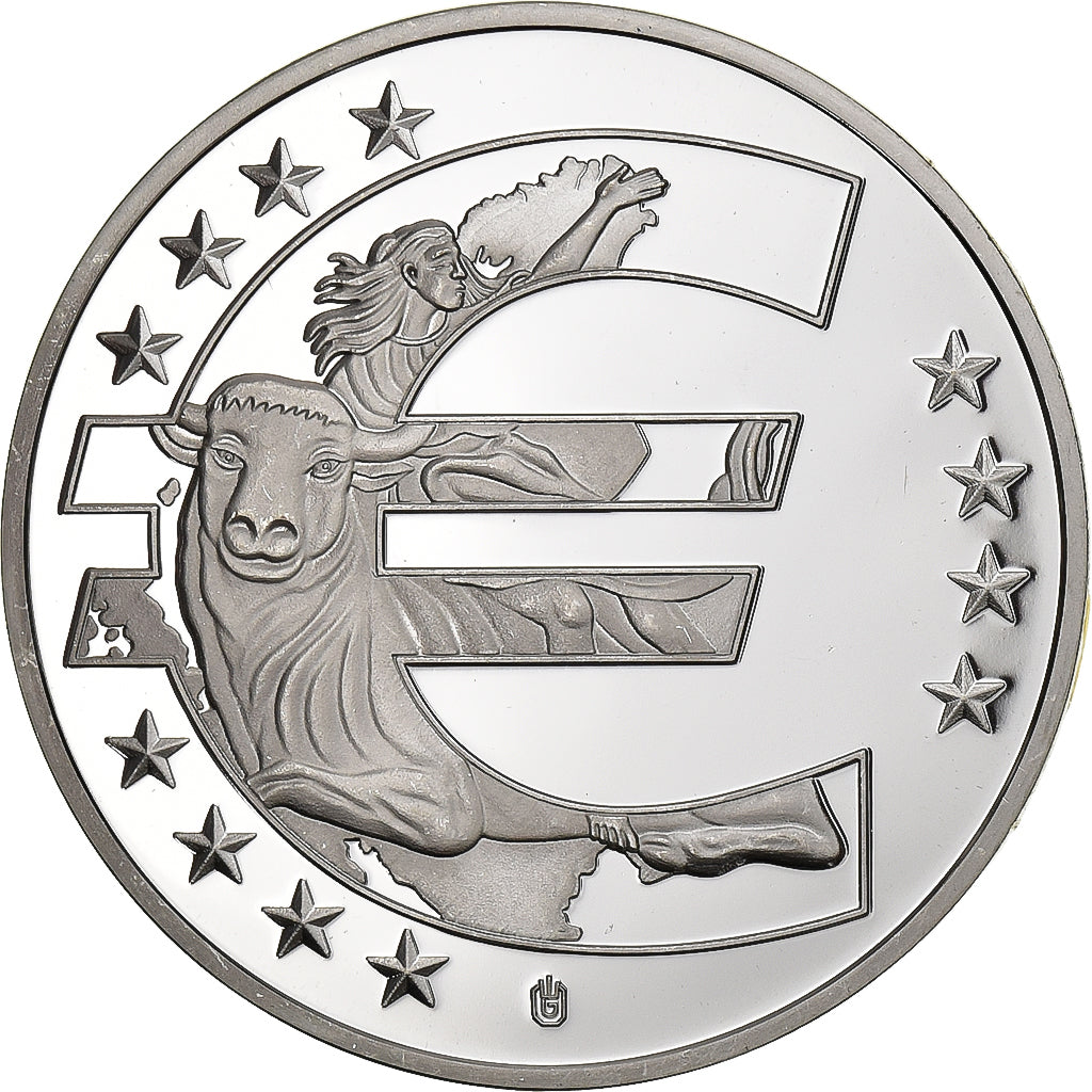 Slovaquie, Médaille, 10 Ans de l'Euro, Slovaquie, 2012, Cuivre plaqué Argent