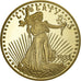 France, Médaille, Reproduction Twenty Dollars Liberty, Copper Gilt, FDC