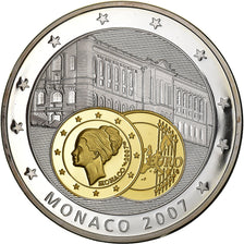 France, Medal, Europe, Monaco, 2007, Copper Plated Silver, MS(65-70)