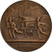 France, Medal, Concours de Pompes à Incendie, Le Mans, 1907, Bronze, Alphée