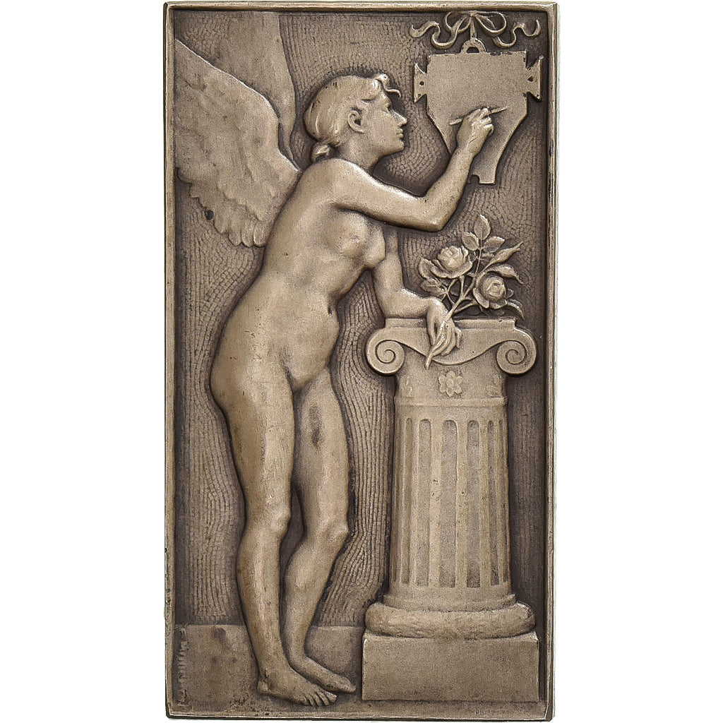 Frankreich, Medaille, Art Nouveau, Femme nue, Silber, Mouchon, VZ