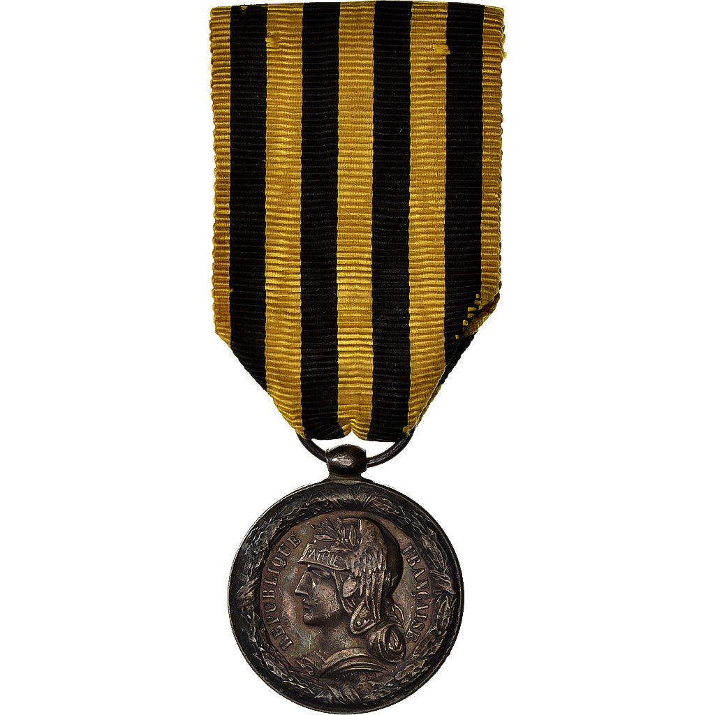 Francja, Campagne du Dahomey, medal, 1890-1892, Doskonała jakość, Dupuis.D