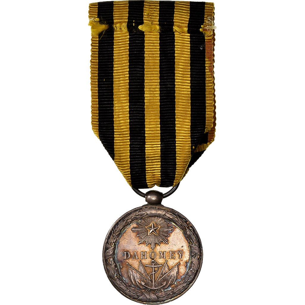 Francja, Campagne du Dahomey, medal, 1890-1892, Doskonała jakość, Dupuis.D