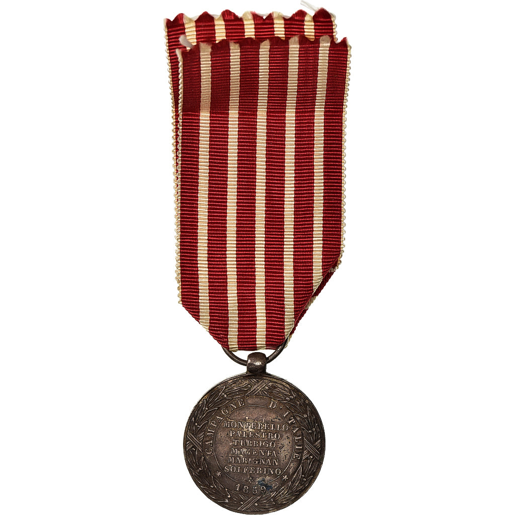 France, Napoléon III, Campagne d'Italie, WAR, Médaille, 1859, Très bon état