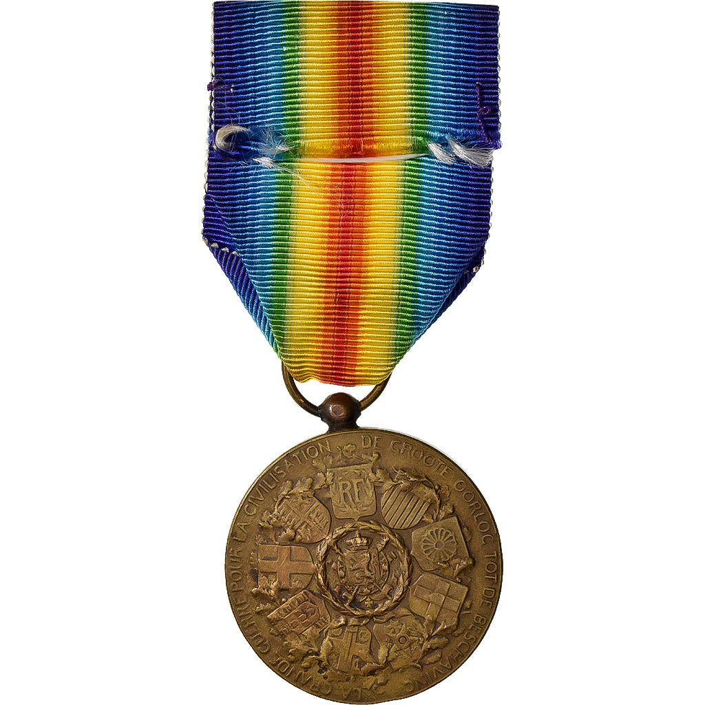 Belgium, La Grande Guerre pour la Civilisation, Medal, 1914-1918, Excellent