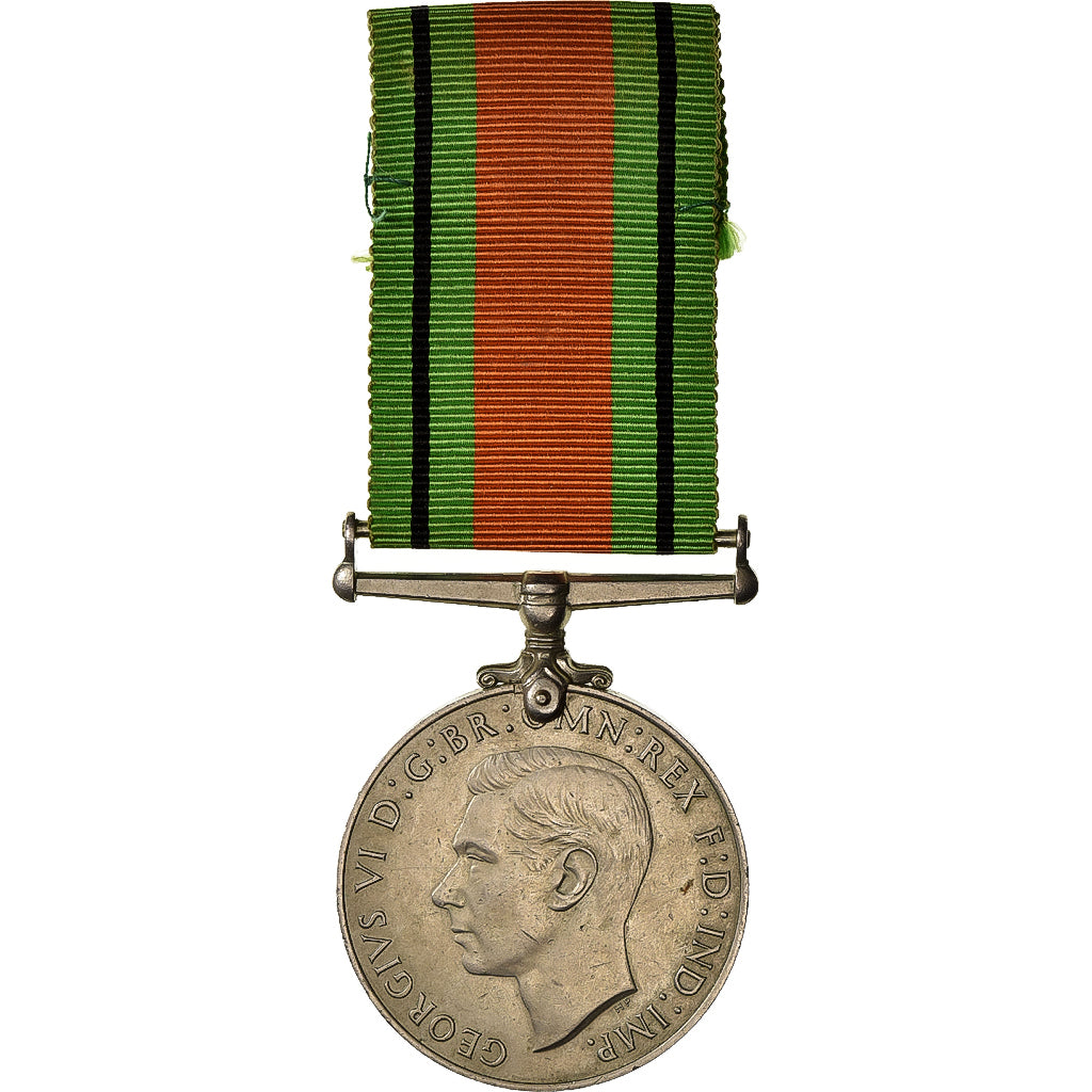 United Kingdom, Georges VI, The Defence Medal, WAR, Medal, 1939-1945, Excellent