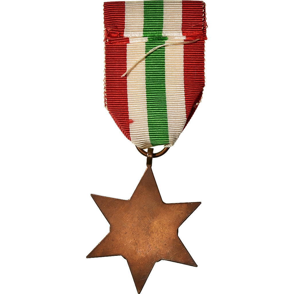 United Kingdom, Georges VI, The Italy Star, WAR, Medal, 1939-1945, Excellent
