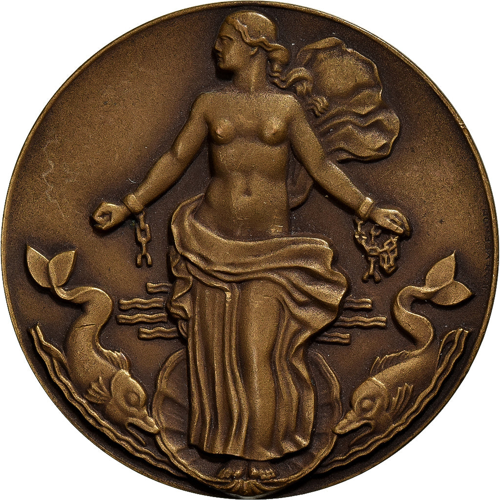 Francia, medaglia, Compagnie Générale Transatlantique, Liberté, Bronzo