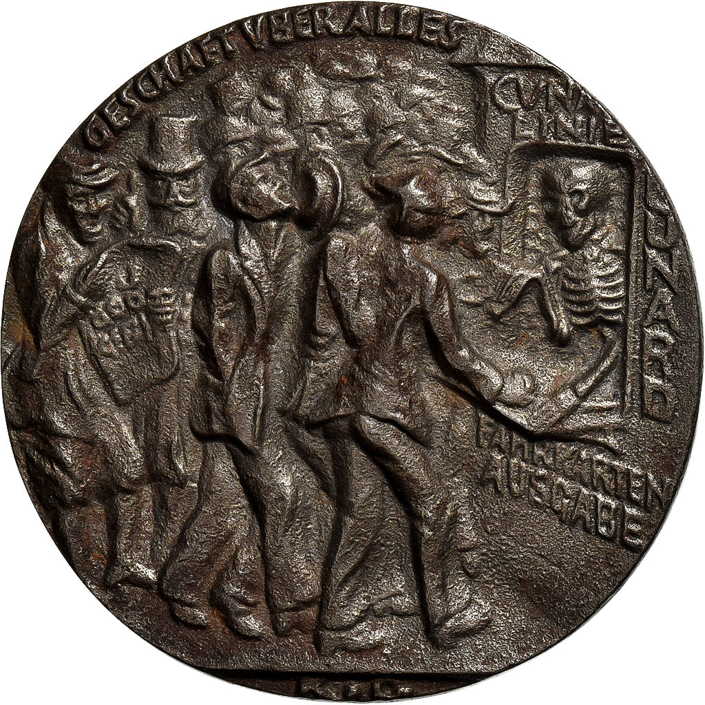 Allemagne, Médaille, The Sinking of the S. S. Lusitania, 1915, Bronze, SUP