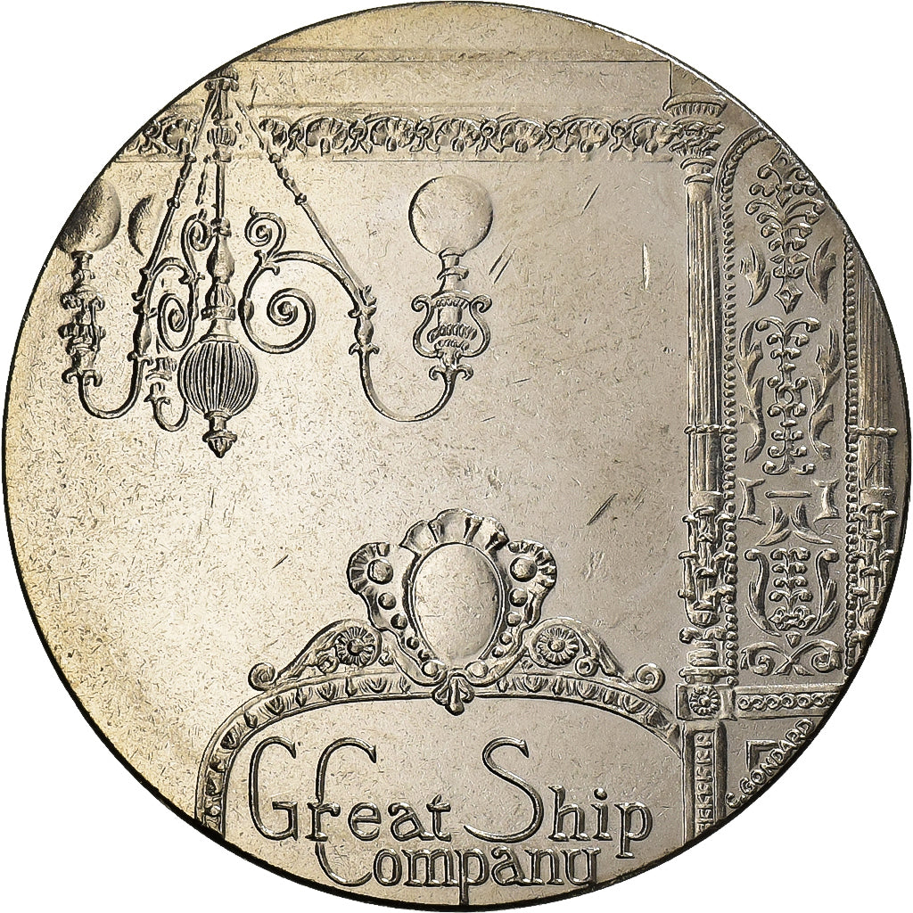 France, Médaille, Les Grands Transatlantiques, Great Eastern, Cupro-nickel