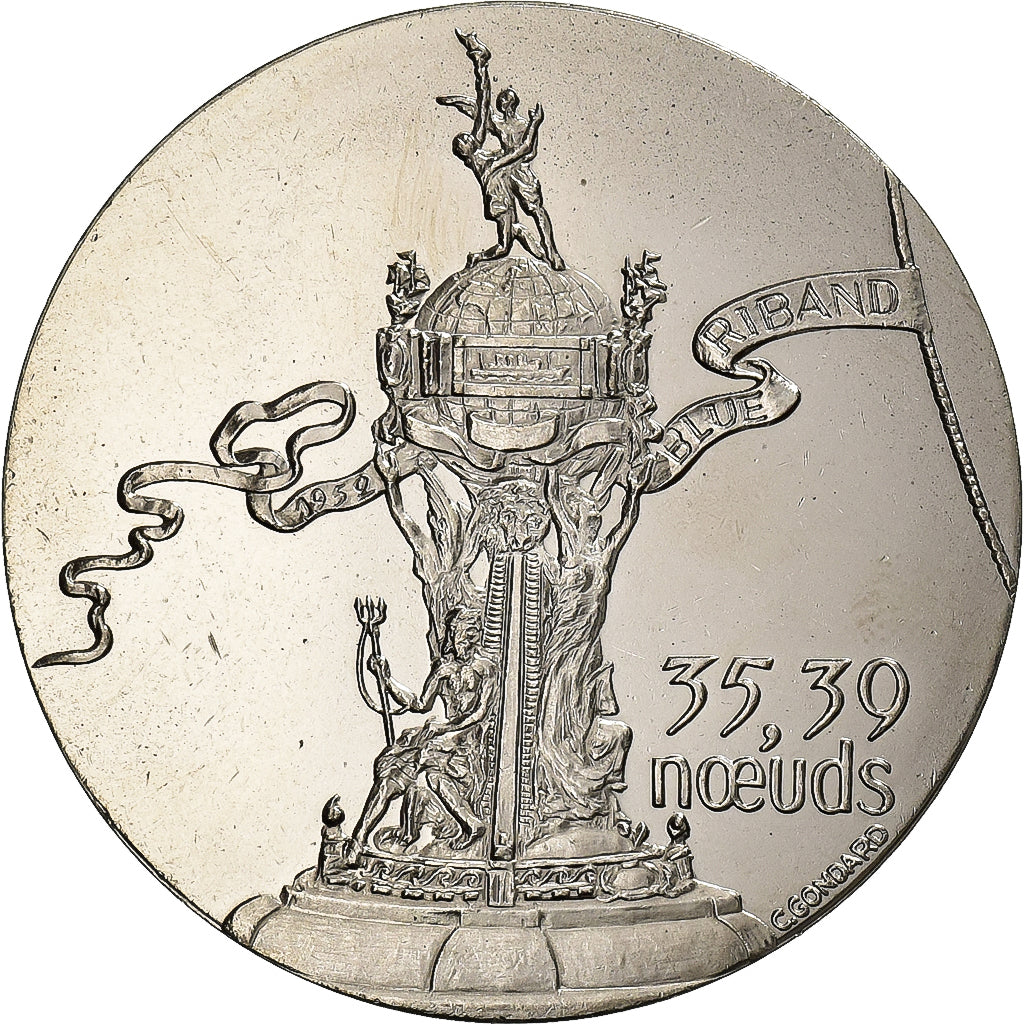 França, medalha, Les Grands Transatlantiques, United States, Cobre-níquel, C.