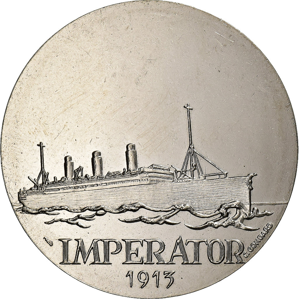France, Médaille, Les Grands Transatlantiques, Imperator, Cupro-nickel, SPL, C.