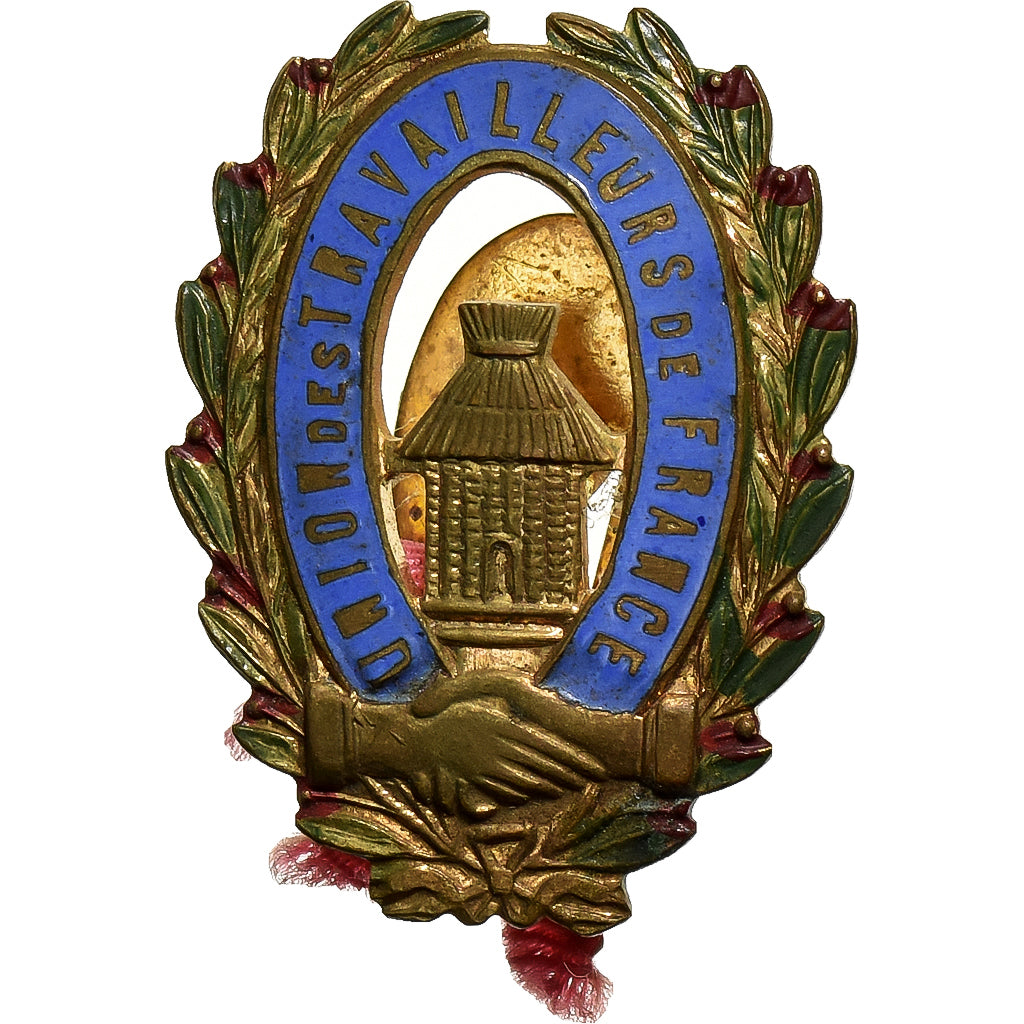 França, medalha, Union des Travailleurs de France, Latão, EF(40-45)