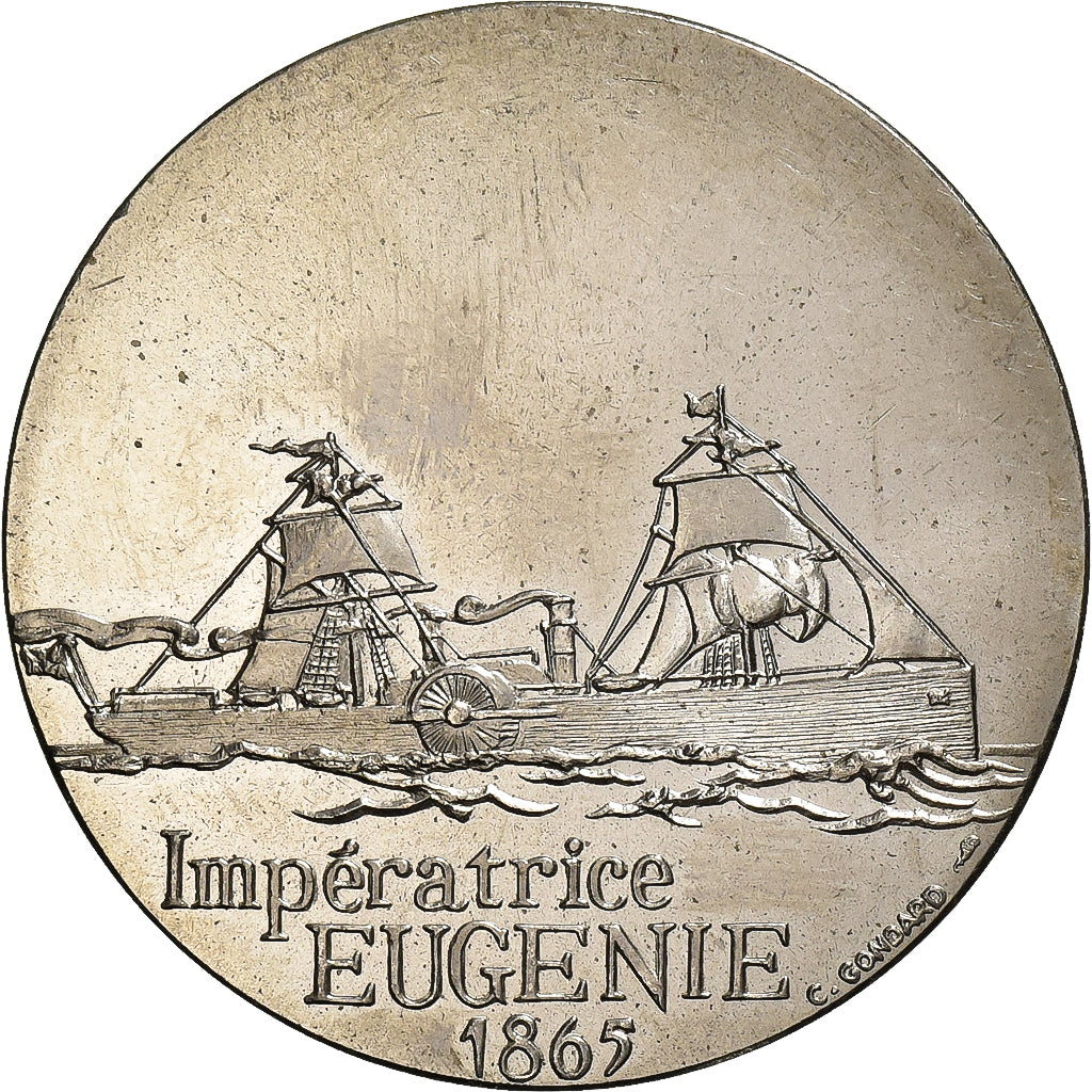 France, Médaille, Les Grands Transatlantiques, Impératrice Eugénie