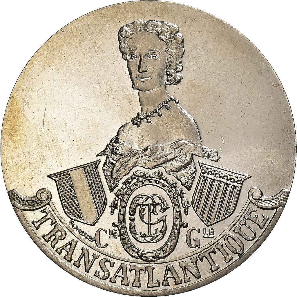 France, Médaille, Les Grands Transatlantiques, Impératrice Eugénie