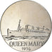 França, medalha, Les Grands Transatlantiques, Queen Mary, Cobre-níquel, C.