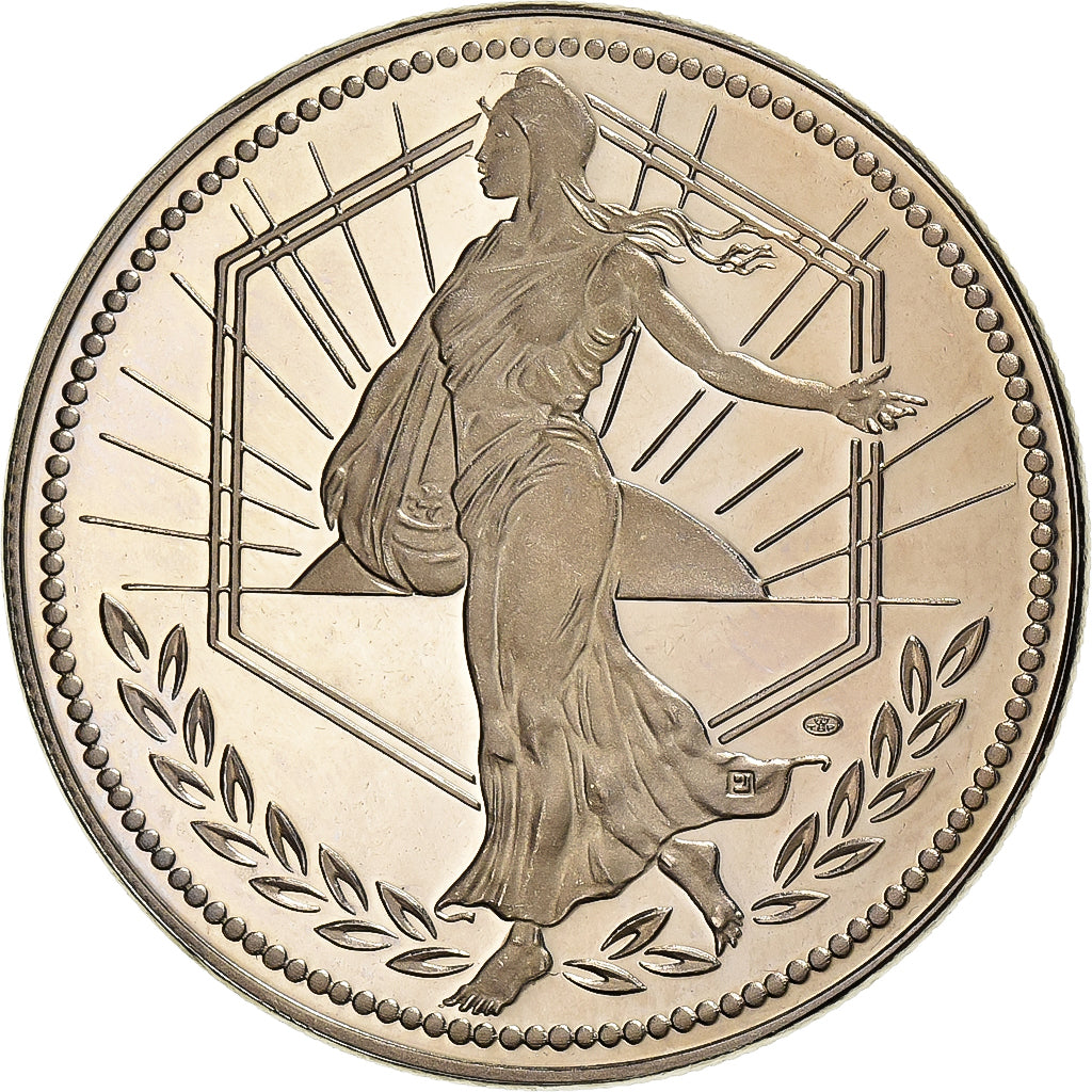 França, medalha, L'Europe, La Semeuse, 2001, Cobre-níquel, MS(63)