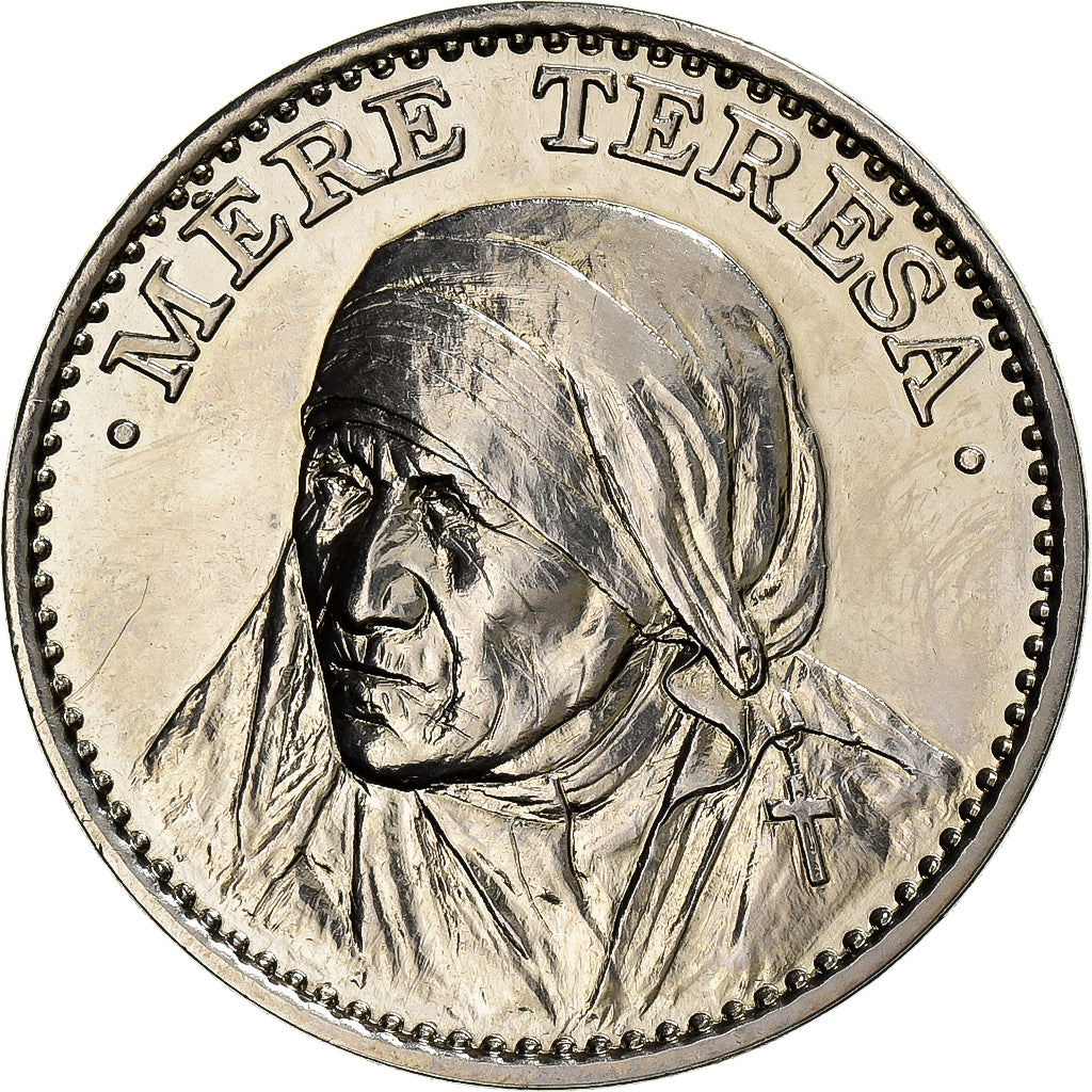 França, medalha, Mère Teresa, Prix Nobel de la Paix 1979, Cobre-níquel