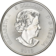 Canada, 5 Dollars, Cougar, 2016, 1 Oz, Zilver, UNC