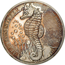 Barbados, Dollar, Seahorse, 2018, Franklin Mint, Prueba, Plata, SC