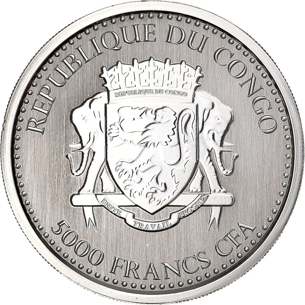 Repubblica del Congo, 5000 Francs, 2017, Paris, Argento, FDC