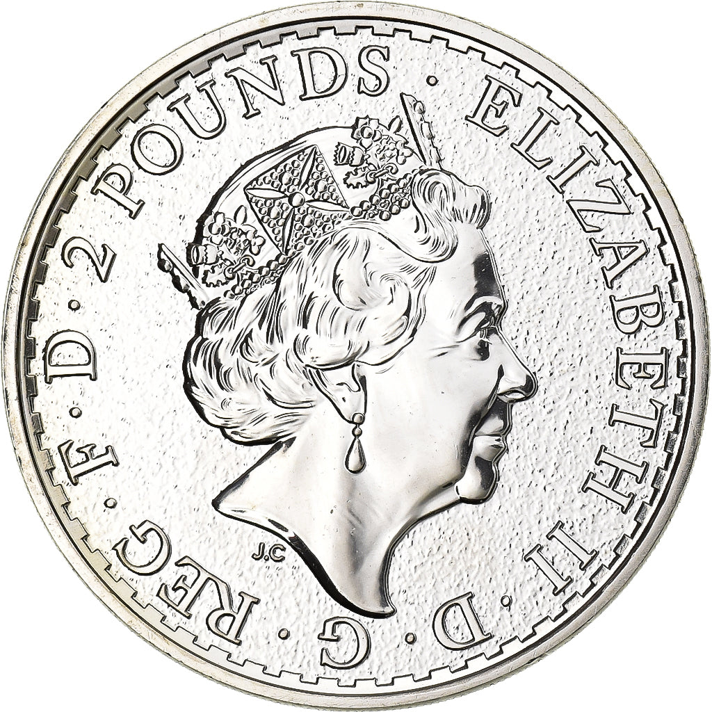 Gran Bretaña, 2 Pounds - 1 Oz, Britannia, 2017, Plata, FDC