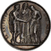França, medalha, Mariage, La Religion les Unit, 1860, Prata, Depaulis