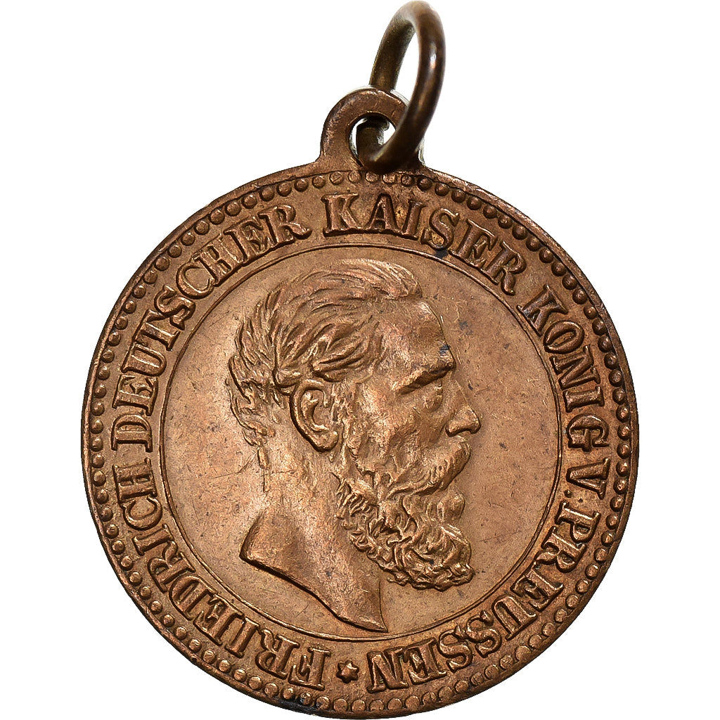 Germania, medaglia, Friedrich Kaiser, Friedrichskron Potsdam, Rame, BB+