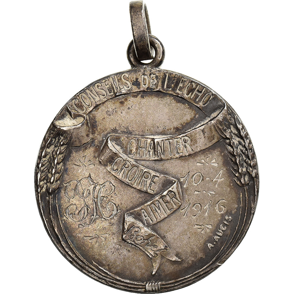 Francia, medaglia, Conseils de l'Echo, 1916, Argento, Augis, BB