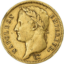 Francja, 40 Francs, Napoléon I, 1812, Paris, Złoto, VF(30-35), Gadoury:1084