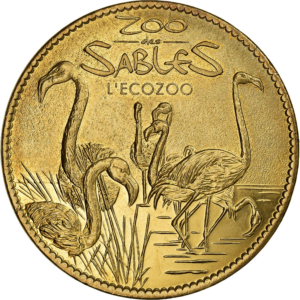 França, Token, Eco-Zoo des Sables d'Olonne, 2014, Cuproníquel Alumínio