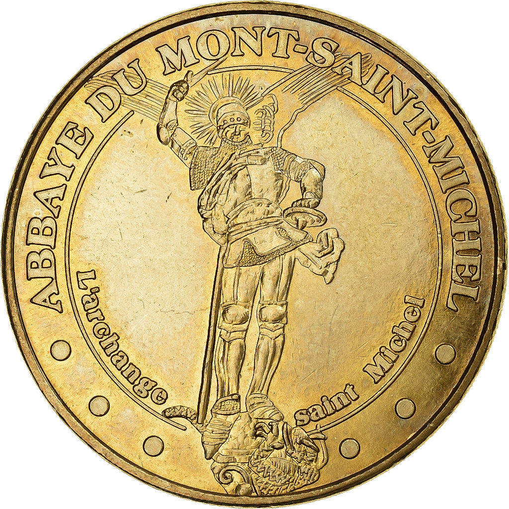 France, Token, 50/ Abbaye du Mont-Saint-Michel, 2012, Copper-nickel Aluminium