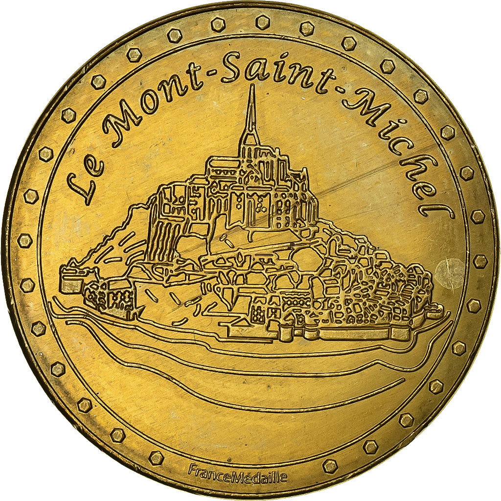 France, Token, le Mont-Saint-Michel, Copper-nickel Aluminium, AU(55-58)