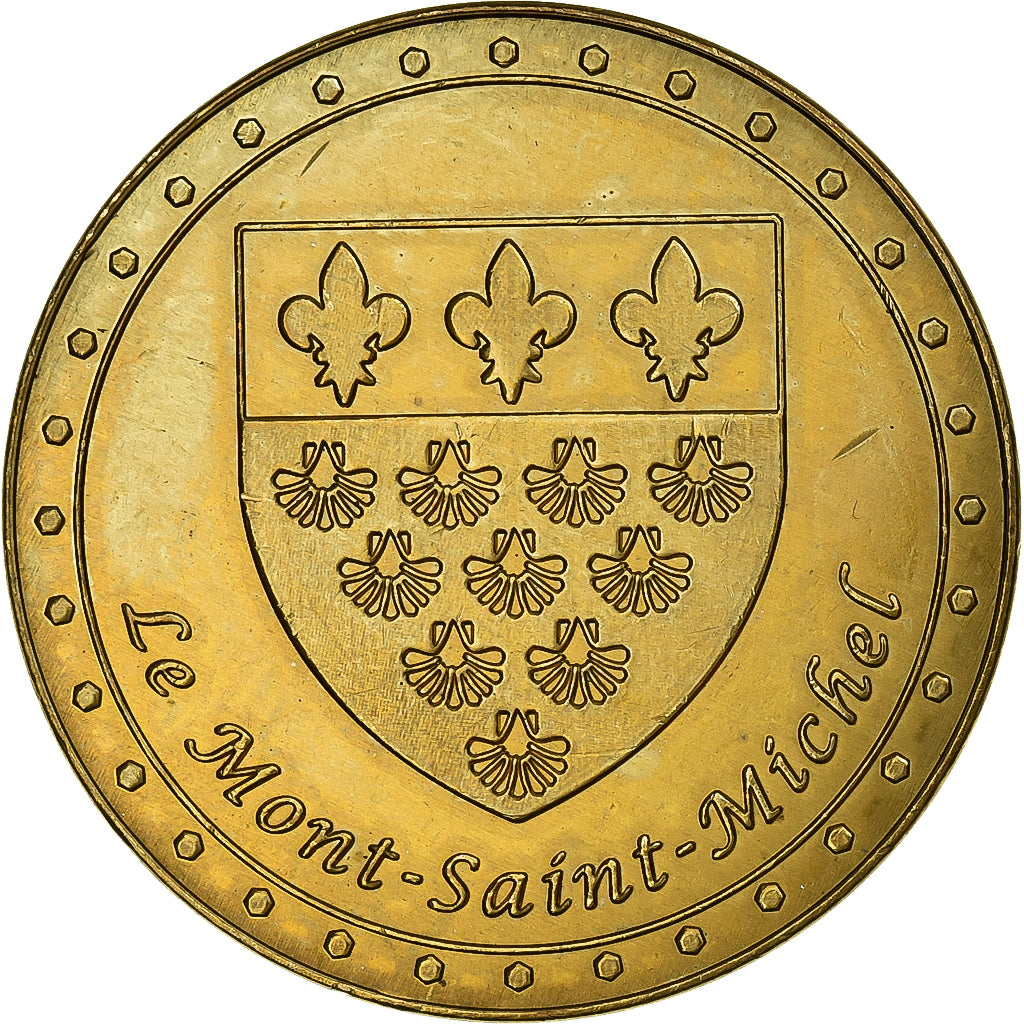 France, Token, le Mont-Saint-Michel, Copper-nickel Aluminium, AU(55-58)