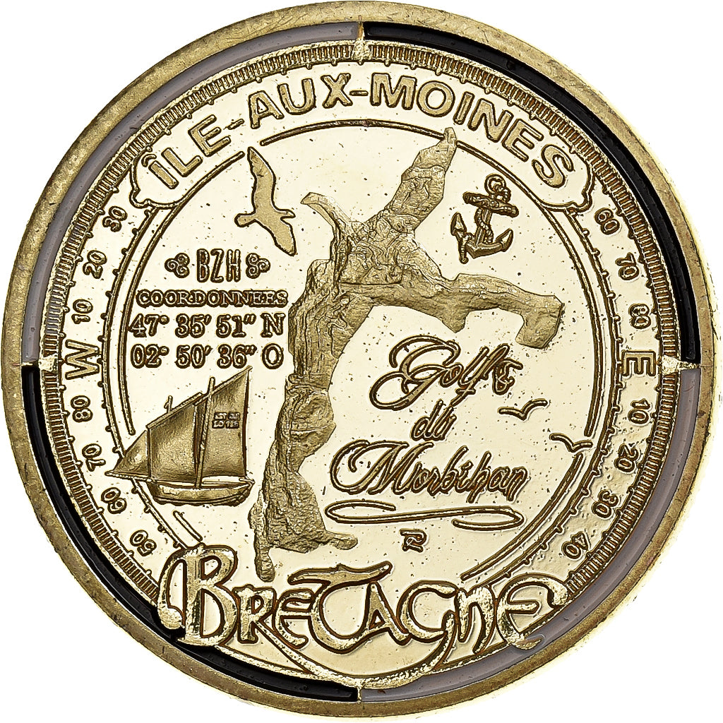 Frankreich, betaalpenning, L'Ile aux Moines, Copper-nickel Aluminium, VZ