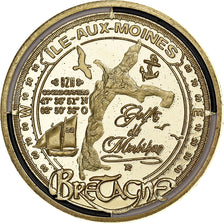 Frankreich, betaalpenning, L'Ile aux Moines, Copper-nickel Aluminium, VZ