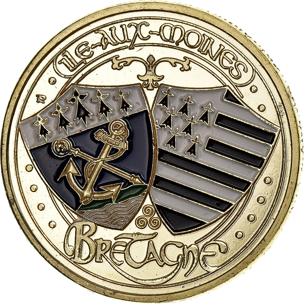 Frankreich, betaalpenning, L'Ile aux Moines, Copper-nickel Aluminium, VZ