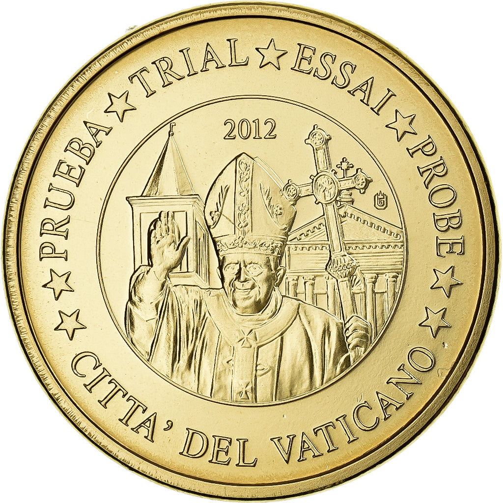 PAŃSTWO WATYKAŃSKIE, medal, 20 C, Essai-Trial Benoit XVI, 2012, Pokryte