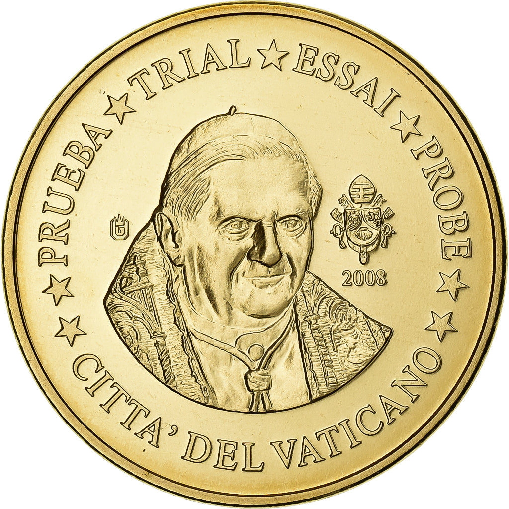 CIUDAD DEL VATICANO, medalla, 20 C, Essai-Trial Benoit XVI, 2008, Latón, SC