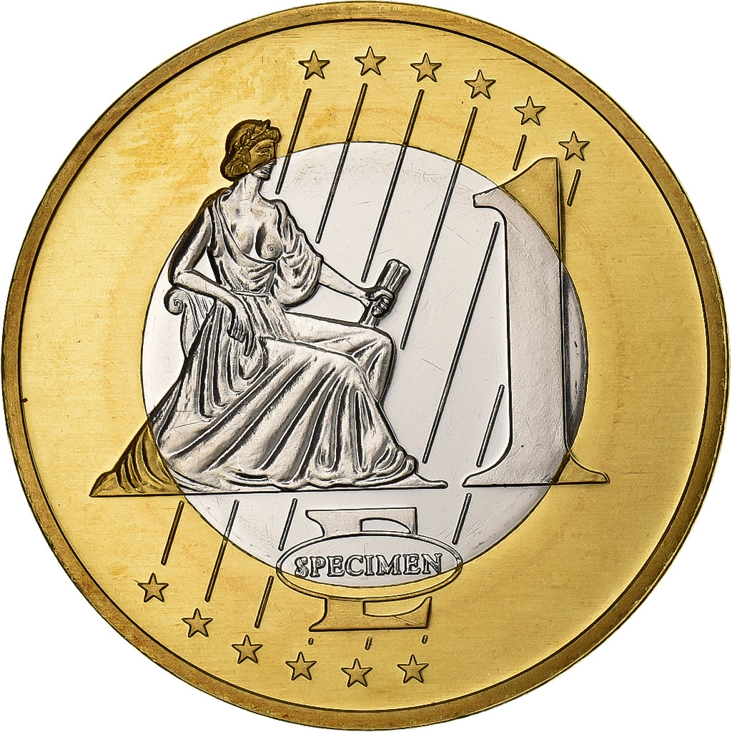 PAŃSTWO WATYKAŃSKIE, medal, 1 E, Essai-Trial Benoit XVI, 2008, Bimetaliczny