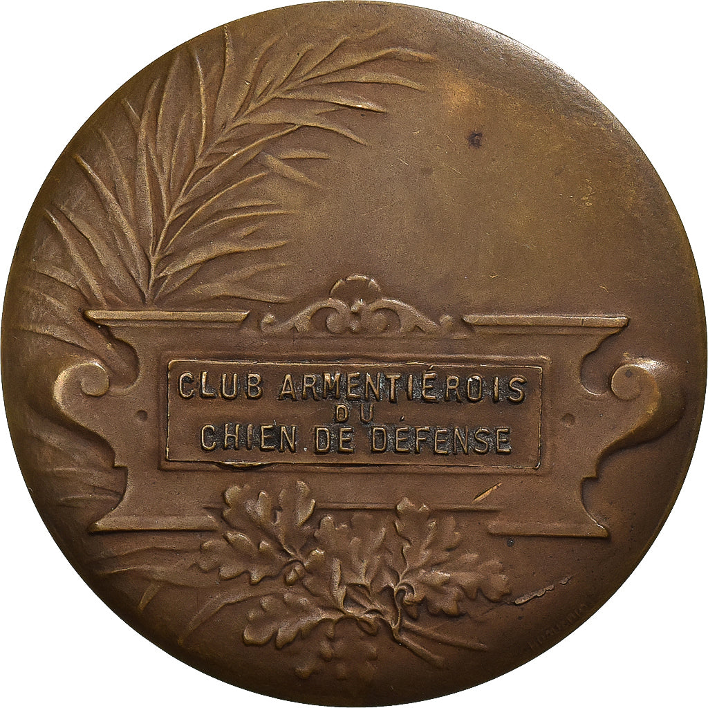 Francia, medaglia, Club du Chien de Défense, Armentières, Bronzo, Huguenin, BB