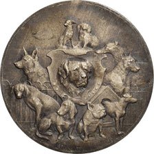 Francia, medaglia, Chiens, Société Canine, Bronzo argentato, Cariat, BB