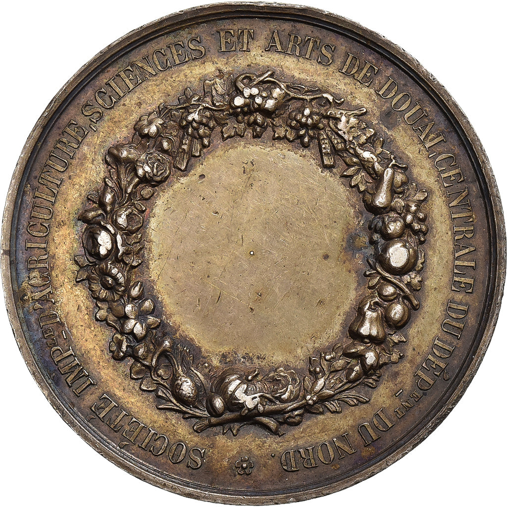 Frankreich, Medaille, Société Impériale d'Agriculture de Douai, Olivier de